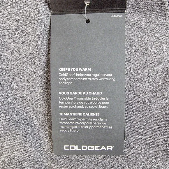 NWT Under Armour ColdGear Fitted Mock Base Layer Women's Large Charcoal Shirt - Picture 13 of 15